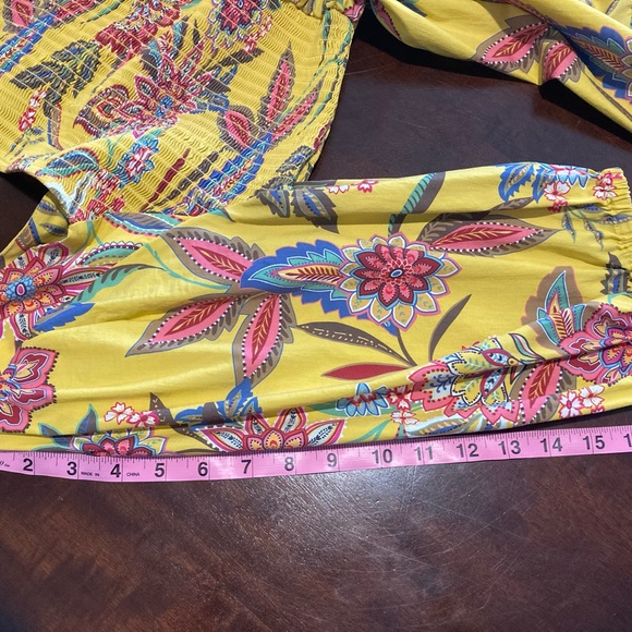 Johnny Was Mladen midi sundress yellow floral - Picture 12 of 12